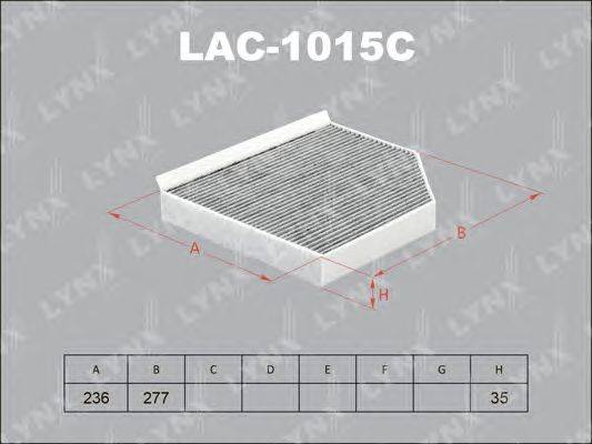 Фильтр, воздух во внутренном пространстве LYNXauto LAC1015C
