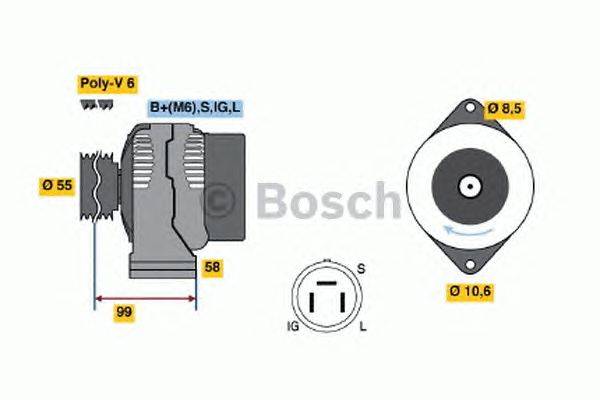 Генератор BOSCH 0986046391