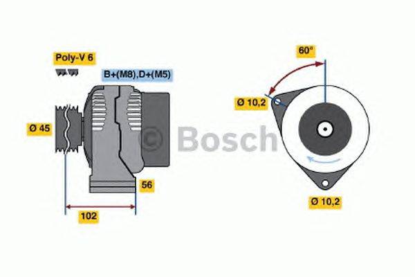 Генератор BOSCH 4815