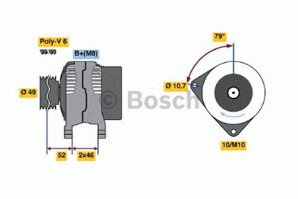 Генератор BOSCH 4891