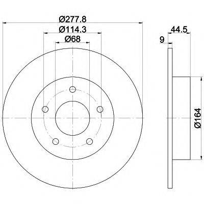 Тормозной диск HELLA PAGID 8DD355115631