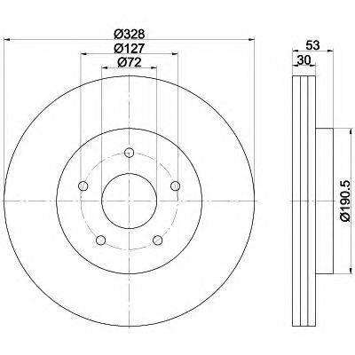 Тормозной диск HELLA PAGID 8DD355115921