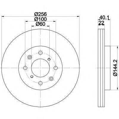 Тормозной диск HELLA PAGID 8DD 355 117-371