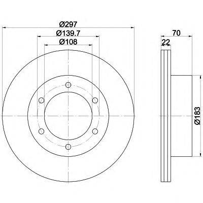 Тормозной диск HELLA PAGID 8DD 355 117-441