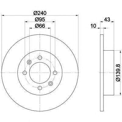 Тормозной диск HELLA PAGID 8DD 355 113-361