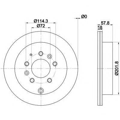 Тормозной диск HELLA PAGID 8DD 355 118-551