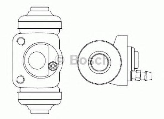 Колесный тормозной цилиндр BOSCH F 026 002 371