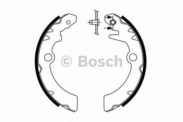 Комплект тормозных колодок BOSCH BS980