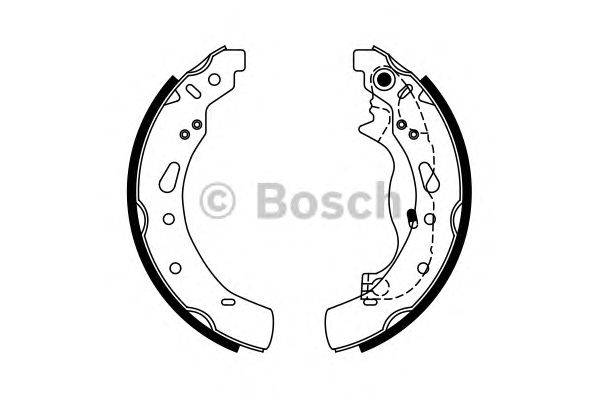 Комплект тормозных колодок BOSCH 0986487767