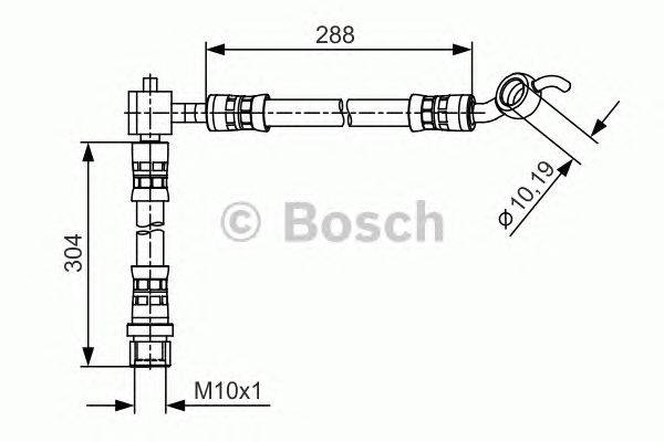 Тормозной шланг BOSCH 1 987 481 485