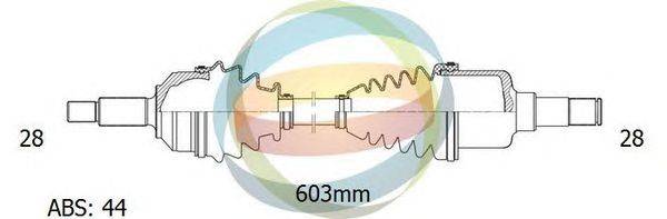 Приводной вал ODM-MULTIPARTS 18-051032