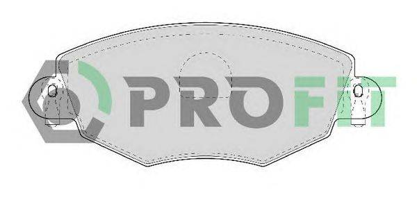 Комплект тормозных колодок, дисковый тормоз PROFIT 50001425