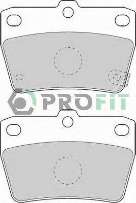 Комплект тормозных колодок, дисковый тормоз PROFIT 50001531