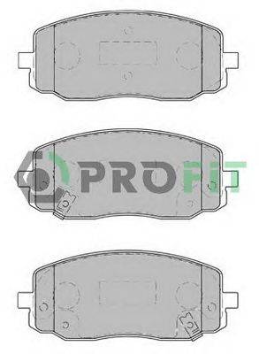 Комплект тормозных колодок, дисковый тормоз PROFIT 5000-1783