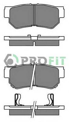 Комплект тормозных колодок, дисковый тормоз PROFIT 5000-2023 C