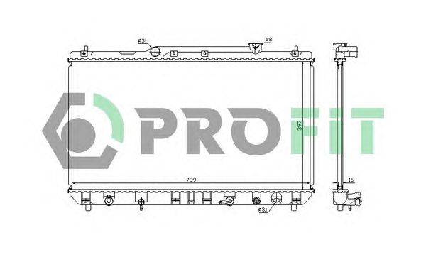 Радиатор, охлаждение двигателя PROFIT PR 8130A1