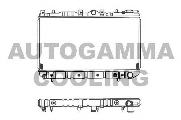 Радиатор, охлаждение двигателя AUTOGAMMA 100436