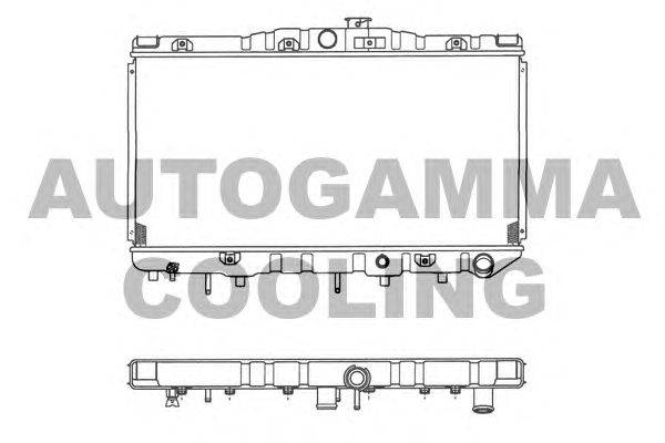 Радиатор, охлаждение двигателя AUTOGAMMA 100994