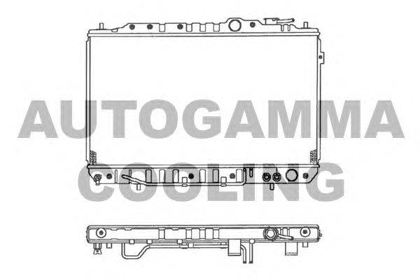 Радиатор, охлаждение двигателя AUTOGAMMA 101205