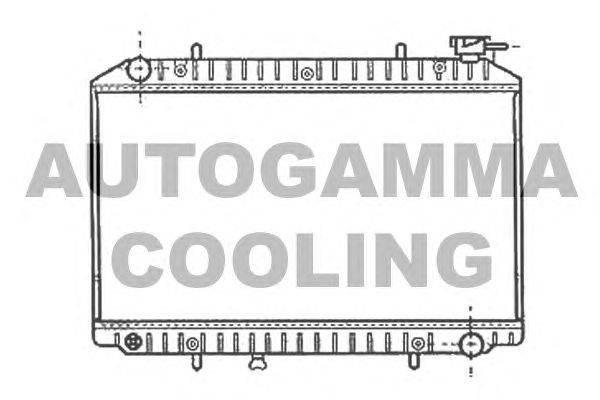Радиатор, охлаждение двигателя AUTOGAMMA 102201