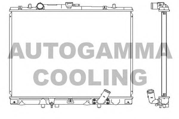 Радиатор, охлаждение двигателя AUTOGAMMA 102209