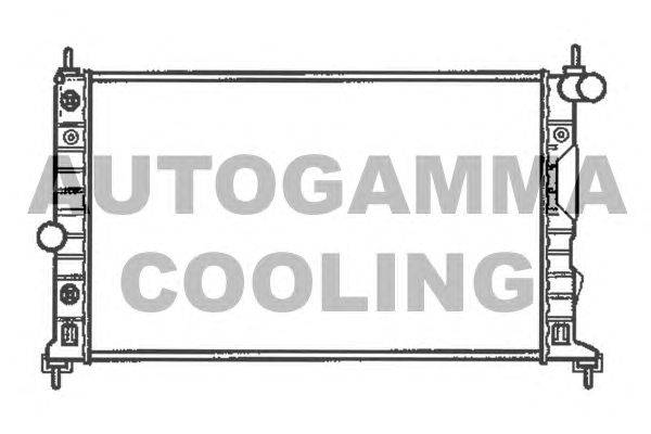 Радиатор, охлаждение двигателя AUTOGAMMA 102304