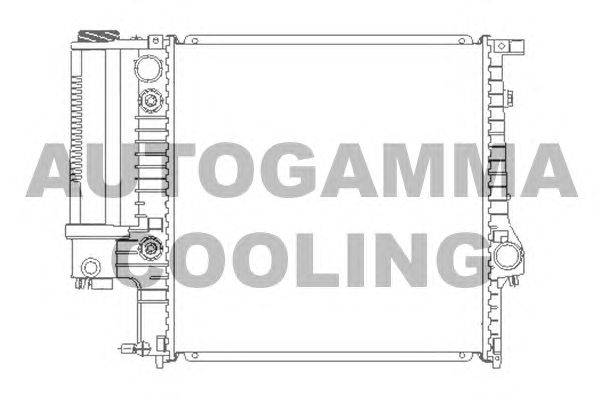 Радиатор, охлаждение двигателя AUTOGAMMA 104111