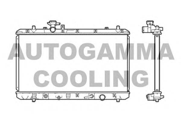 Радиатор, охлаждение двигателя AUTOGAMMA 105698