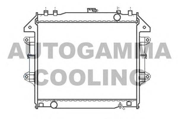 Радиатор, охлаждение двигателя AUTOGAMMA 107058
