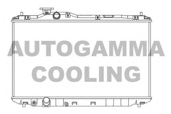 Радиатор, охлаждение двигателя AUTOGAMMA 107176
