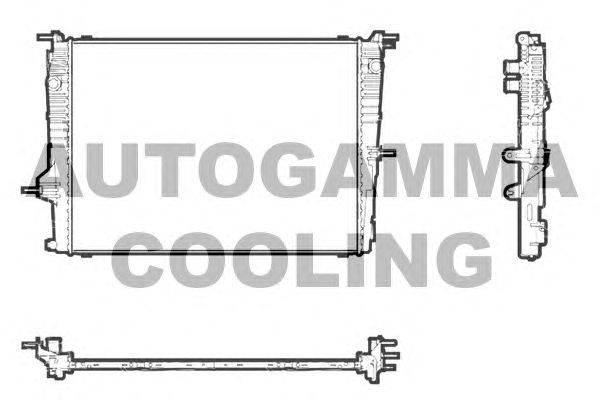 Радиатор, охлаждение двигателя AUTOGAMMA 107247