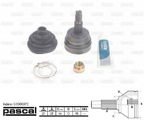 Шарнирный комплект, приводной вал PASCAL G1D003PC