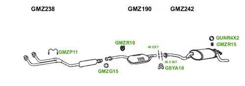 Система выпуска ОГ GT Exhaust 1184