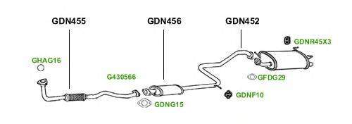 Система выпуска ОГ GT Exhaust 1379