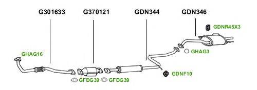 Система выпуска ОГ GT Exhaust 1389