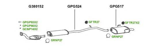 Система выпуска ОГ GT Exhaust 1727