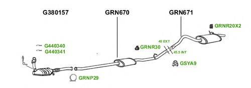 Система выпуска ОГ GT Exhaust 1818