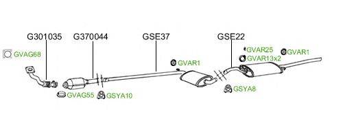 Система выпуска ОГ GT Exhaust 2160