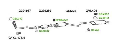 Система выпуска ОГ GT Exhaust 2421