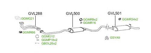 Система выпуска ОГ GT Exhaust 2513