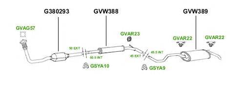 Система выпуска ОГ GT Exhaust 2864