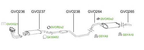 Система выпуска ОГ GT Exhaust 2952