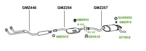 Система выпуска ОГ GT Exhaust 3041