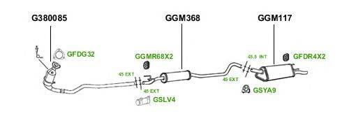 Система выпуска ОГ GT Exhaust 3084