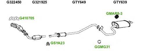 Система выпуска ОГ GT Exhaust 3138