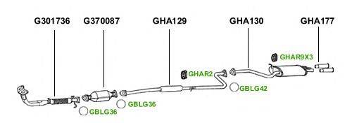 Система выпуска ОГ GT Exhaust 3802