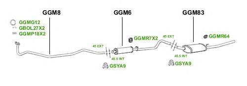 Система выпуска ОГ GT Exhaust 3892