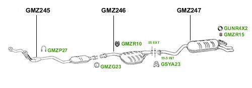 Система выпуска ОГ GT Exhaust 4232