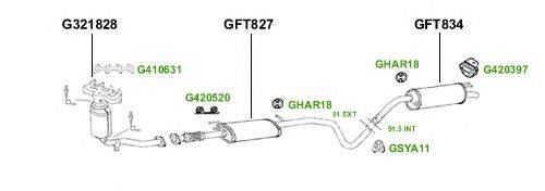 Система выпуска ОГ GT Exhaust 4407