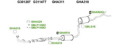 Система выпуска ОГ GT Exhaust 4432